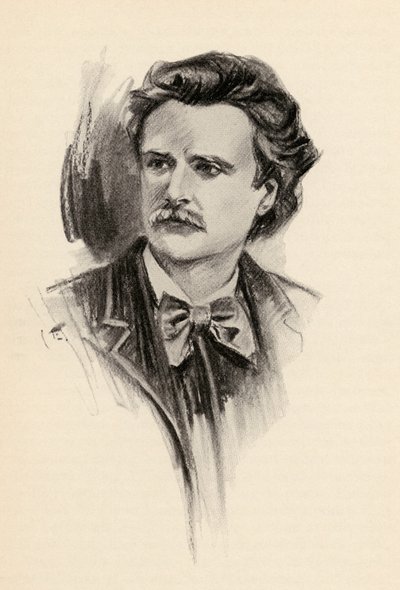 Edvard Grieg (1843-1907) رسم توضيحي من "سحر الموسيقى" بقلم أولين داونز ، 1922 بواسطة تشيس إيمرسون